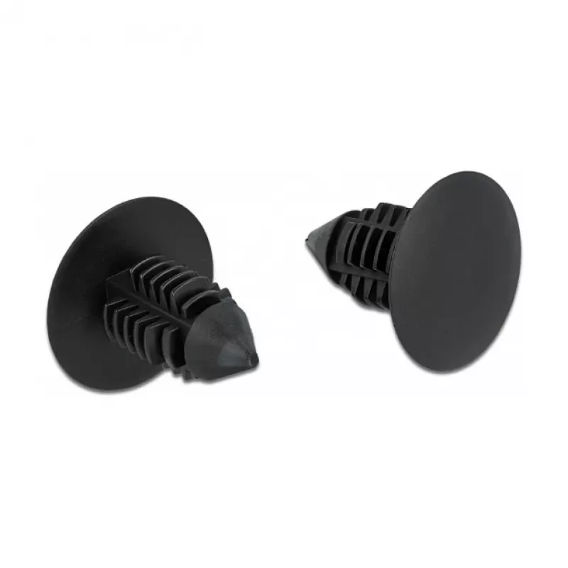 Kerstboomclip DeLOCK 60187 zwart nylon 15mm 14.5mm 10 stuks