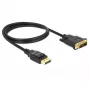Videokabel-adapter DeLOCK 85312 1m DisplayPort naar DVI-D zwart