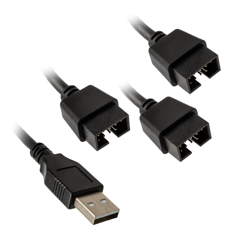 USB-hub Lian Li PW-U2TPAB Type-A-stekker 1-naar-3 IDC 9-pin