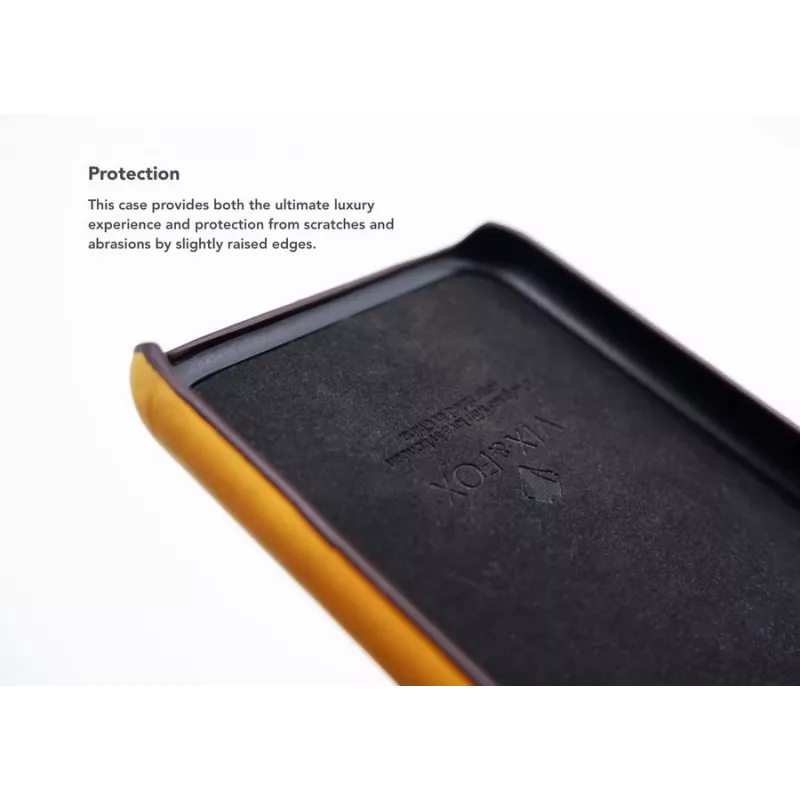 VixFox telefoonachterkant voor iPhone 7/8 Plus, mosterdgeel, harde beschermhoes