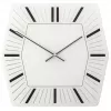 NeXtime klok 8128wi Hexagon, 43x43 cm, wand, wit