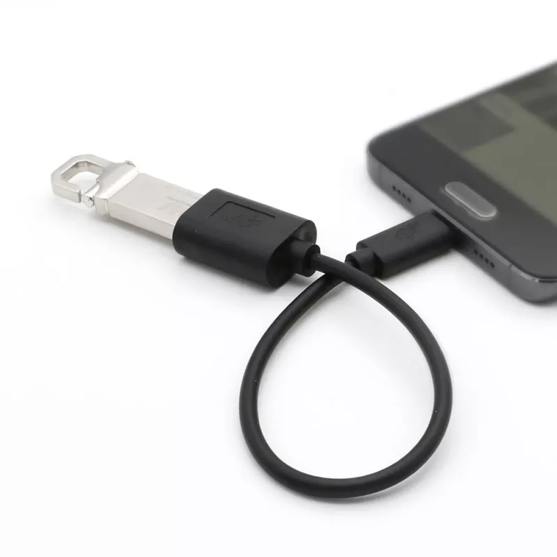 TB kabel OTG USB AF - USB-C 15cm zwart (AKTBXKU4PAC015B)