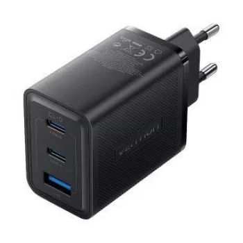 Wandlader Vention FERB0-EU 65W, 3 USB-aansluitingen (USB-A/USB-C)