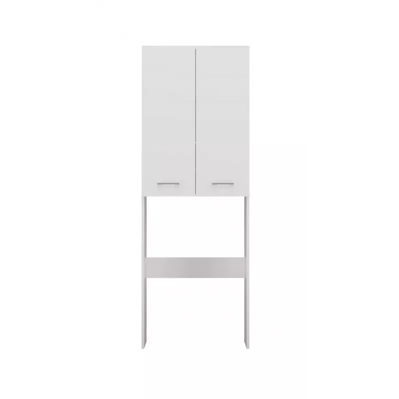 Badkamer-opbergkast Top e Shop POLA DD BIEL – wandmontage, wit frame, 4 planken