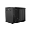 Wandmontage rack LANBERG 9U (600×450×507 mm) IP20, max. belasting 60 kg, zwart