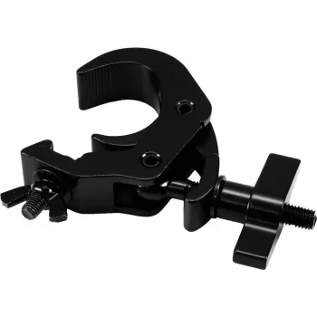 Veiligheids-snelvergrendelingshaak EUROLITE TH-260S zwart — compacte vergrendelingshaak voor rigging