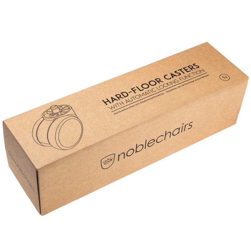 noblechairs harde vloerwielen V2 - 60 mm met autom. vergrendelfunctie