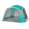 Event Dome Shelter L, 3,65 x 3,65m, paviljoen lichtblauw/grijs