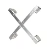 Kabelhouder Extralink Four arms aluminium frame S500 — 500 x 500 x 70 mm, bureau/muur, aluminium