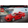 LEGO Speed Champions Ferrari F40 Supercar – bouwbaar voertuig-speelgoedauto voor jongens en meisjes vanaf 9 jaar met coureur-minifiguur, kinderkamer-decoratie