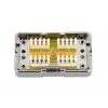 Extralink CAT6 STP aansluitdoos, doorvoerverbinder, zilver