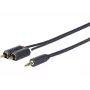 Vivolink PROMJRCA5 audiokabel 5 m 3,5 mm 2 x RCA zwart