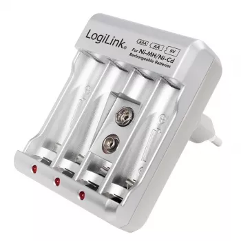 Batterijlader voor Ni-MH / Ni-Cd AA / AAA / 9V