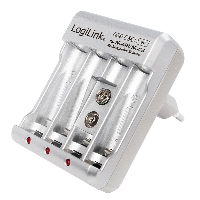 Batterijlader voor Ni-MH / Ni-Cd AA / AAA / 9V
