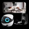 Robot Wi-Fi Enabot EBO Air2 Plus — 5000 mAh-accu, 111 mm hoogte, indoor huisdierbegeleider en bewakingsrobot