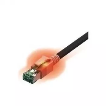 EasyLan DualBoot LED-patchkabel RJ45 S/FTP Cat.6A (klasse EA) - met saCon-stekker - LSOH - zwart