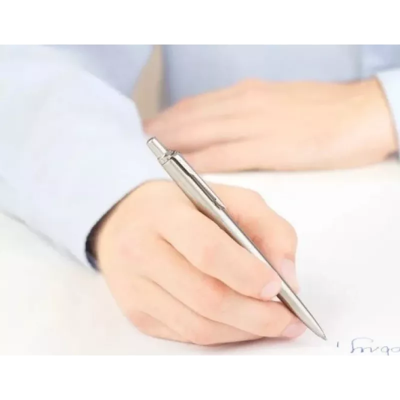 Balpen en vulpotlood Parker Jotter Steel CT zilver