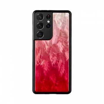 Telefoonhoesje iKins voor Samsung Galaxy S21 Ultra — Pink Lake zwart