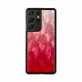 Telefoonhoesje iKins voor Samsung Galaxy S21 Ultra — Pink Lake zwart