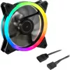 SHARKOON Shark Blades PWM ARGB 120mm behuizingsventilator - zwart