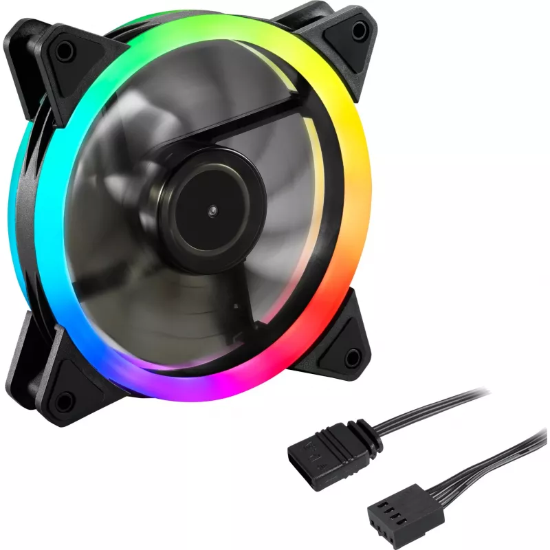SHARKOON Shark Blades PWM ARGB 120mm behuizingsventilator - zwart