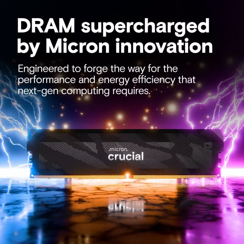 DDR5-RAM-module CRUCIAL Pro OC 16GB (1×16GB) 6400 MT/s CL32