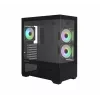 PC-behuizing CHRONIX V2 mid tower ARGB ventilator x3 zwart