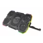 Laptop-koelpad ESPERANZA EGC107 – 3 ventilatoren 1200–2600 tpm, 390×255×38 mm, USB PD, RGB, 5 hoogtestanden, zwart