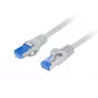 LANBERG netwerkkabel Cat6a S/FTP PCF6A-10CC-0100-S, 1 m, RJ-45, grijs, LSZH, 500 MHz