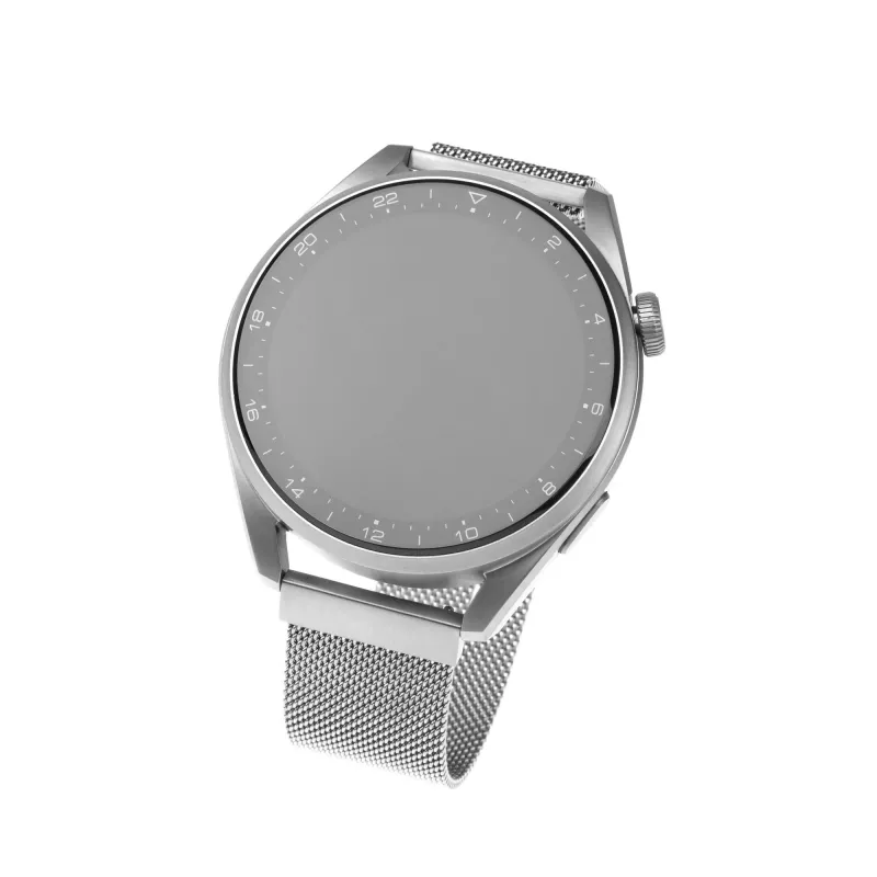 Horloge mesh-armband FIXED FIXMEST-22MM-SL — 22 mm, snelgesp, zilver, roestvrij staal