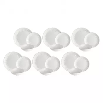LA PORCELLANA BIANCA SOGNANTE serviesgoedset (18 stuks