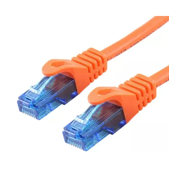 Netwerk-patchkabel LOGON Cat5e U/UTP 20 m RJ-45 naar RJ-45 oranje