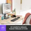 Logitech Wireless Combo MK220 - Toetsenbord-muisset - draadloos - 2,4 GHz - Italiaans - Donkergrijs (920-003721)