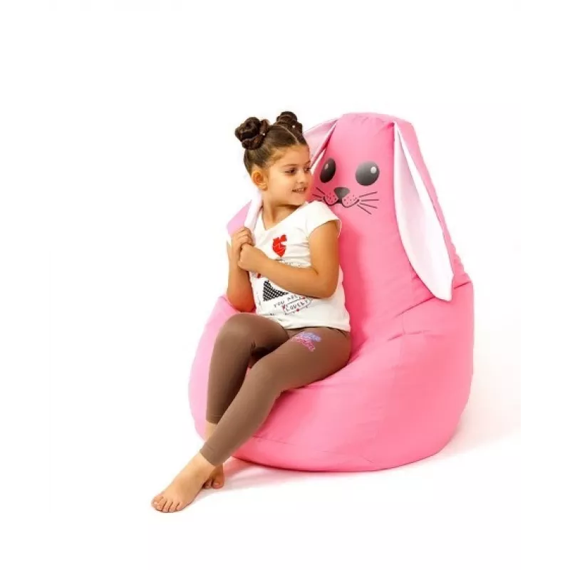 Sako zitzak poef Rabbit roze L 105 x 80 cm