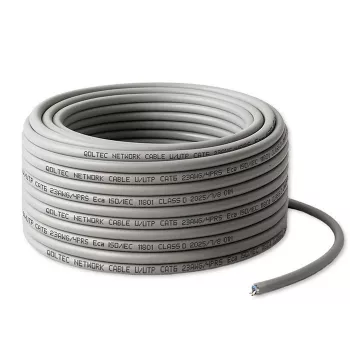 Netwerk-patchkabel QOLTEC Cat6 UTP koperkabel, 25 m, grijs