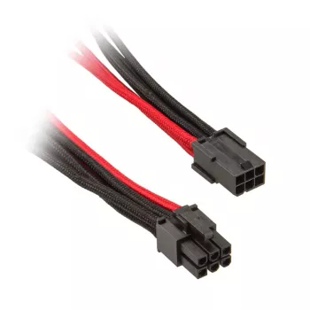 SilverStone 6-pins PCIe naar 6-pins PCIe-kabel 250 mm - zwart/rood