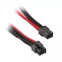 SilverStone 6-pins PCIe naar 6-pins PCIe-kabel 250 mm - zwart/rood