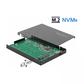 SSD-behuizing DeLOCK 42609 zwart M.2
