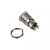 DimasTech vandalismebestendige drukknop 19 mm Silverline Dot RGB PD210