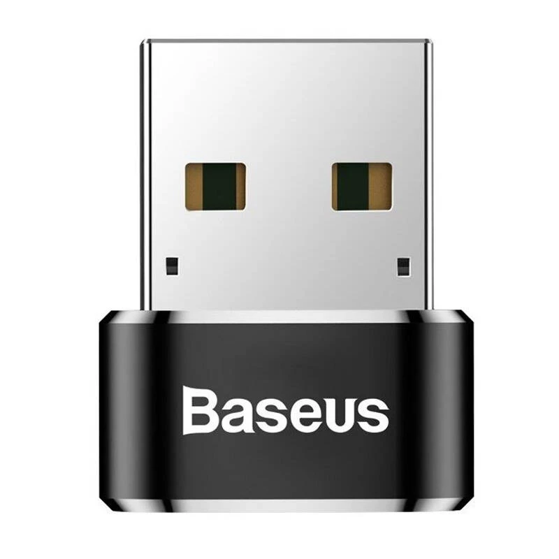 Baseus USB-stekker naar Type-C-bus adapter converter zwart