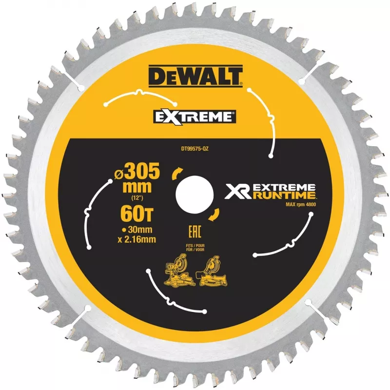 DeWALT DT99575-QZ cirkelzaagblad 30,5 cm 1 st.