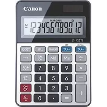 Canon LS-122TS tafelrekenmachine display grijs
