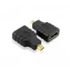 Techly IADAP-HDMI-MD kabeladapter Micro HDMI D zwart