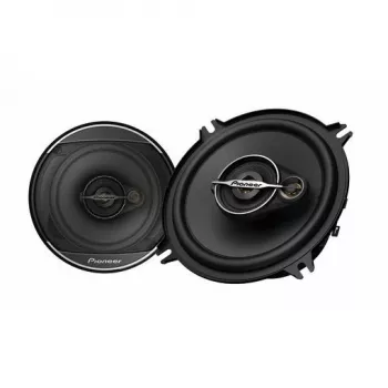 Pioneer TS-A1371F. Luidsprekertype: 3-weg, piekvermogen: 300 W, nominale belasting: 50 W. Inbouwdiepte: 5,4 cm, wooferdiameter: 13,3 cm, tweeter