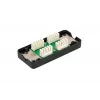 Extralink CAT6 UTP aansluitdoos, doorvoerverbinder, zwart