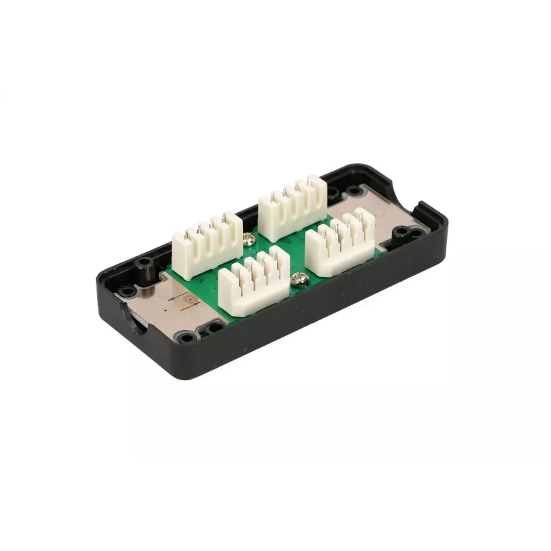 Extralink CAT6 UTP aansluitdoos, doorvoerverbinder, zwart