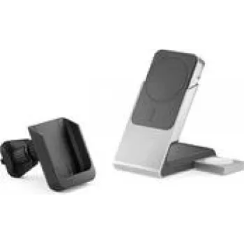 Draagbare powerbank Alogic Matrix+ Wireless 3-in-1 laadstation MagSafe + ventilatiehouder, 5000mAh
