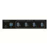 Delock 63309 externe industriële USB-hub, 4 x USB 3.0 Type-A, 15 kV ESD-bescherming, metalen behuizing, wandmontage mogelijk