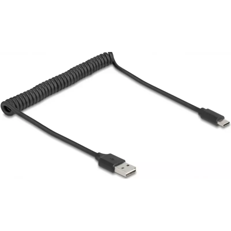 USB-kabel DeLOCK 90133 USB 2.0 0,8 m zwart