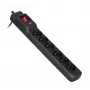 Activejet COMBO 6GN 5M zwarte stekkerdoos met kabel